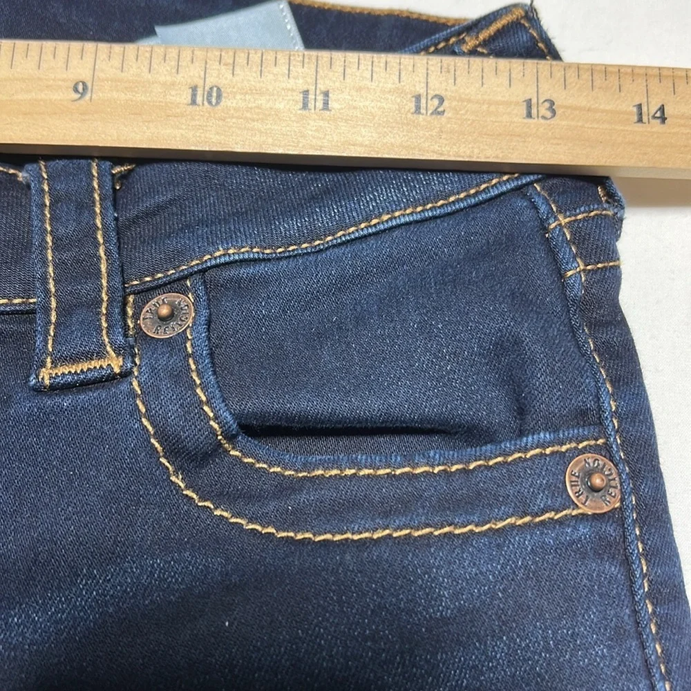 True Religion Jennie Curvy‎ Mid Rise Skinny Jeans Indigo - Picture 4 of 6